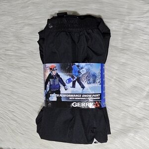 Gerry Performance Snow Pants with Removable Suspenders Ski Pants Large